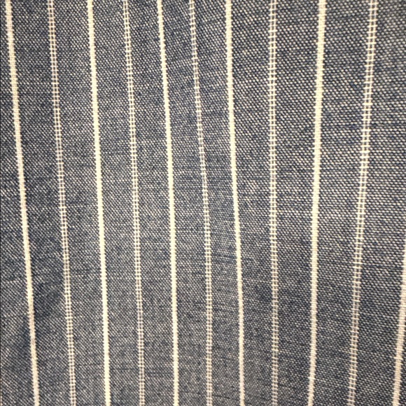 Denim & Supply Ralph Lauren Navy Pinstripe Casual Shirt Mens L Slim Fit - Picture 8 of 10